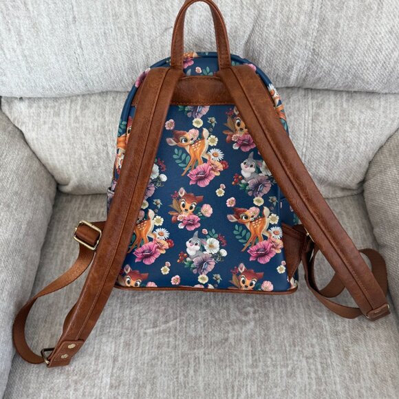 Loungefly Disney Bambi Thumper AOP Floral Mini Backpack